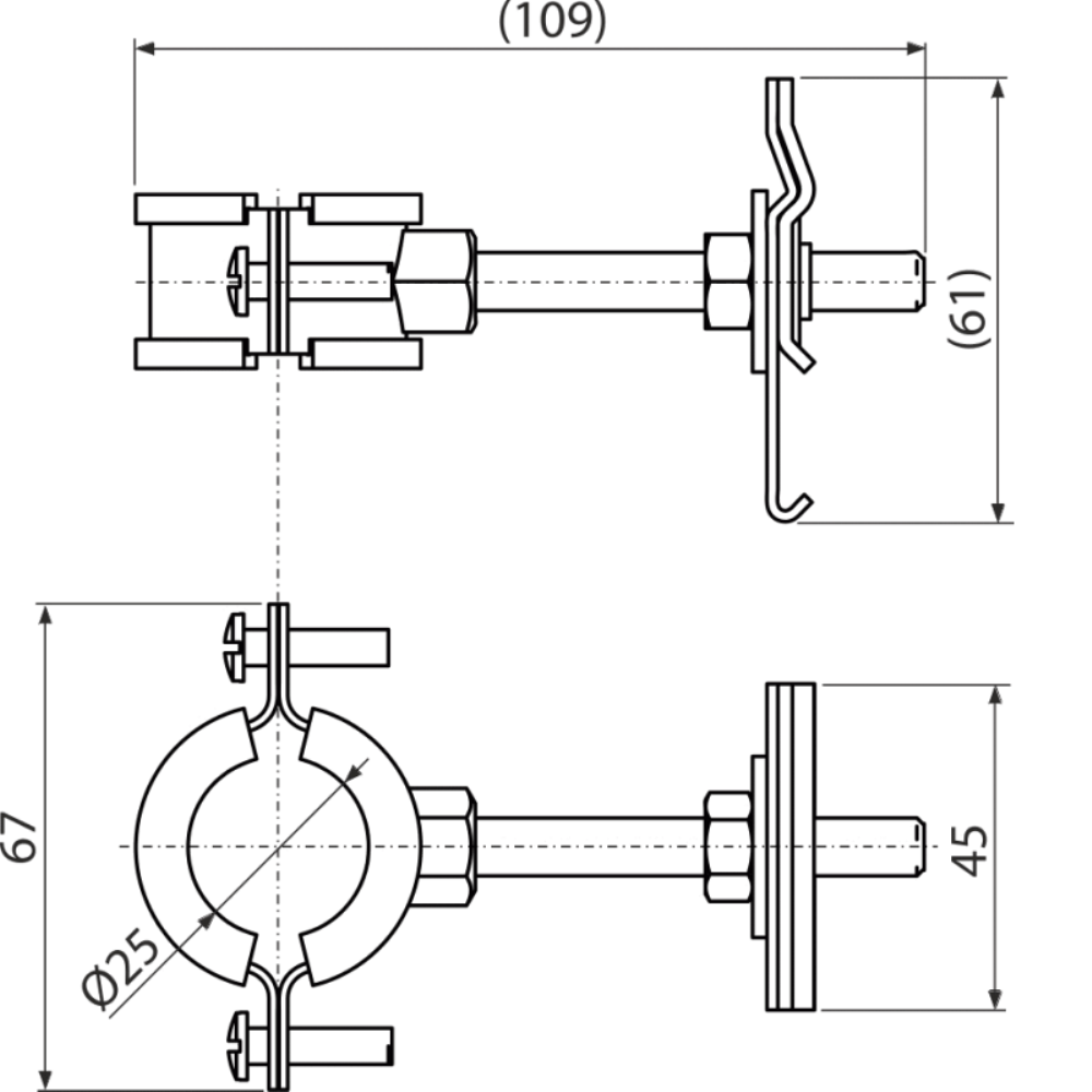 Держатель трубы Alcadrain AlcaSystem DN25-30 Хром AS-P005 2 Держатель трубы Alcadrain AlcaSystem DN25-30 Хром AS-P005 — изображение 2